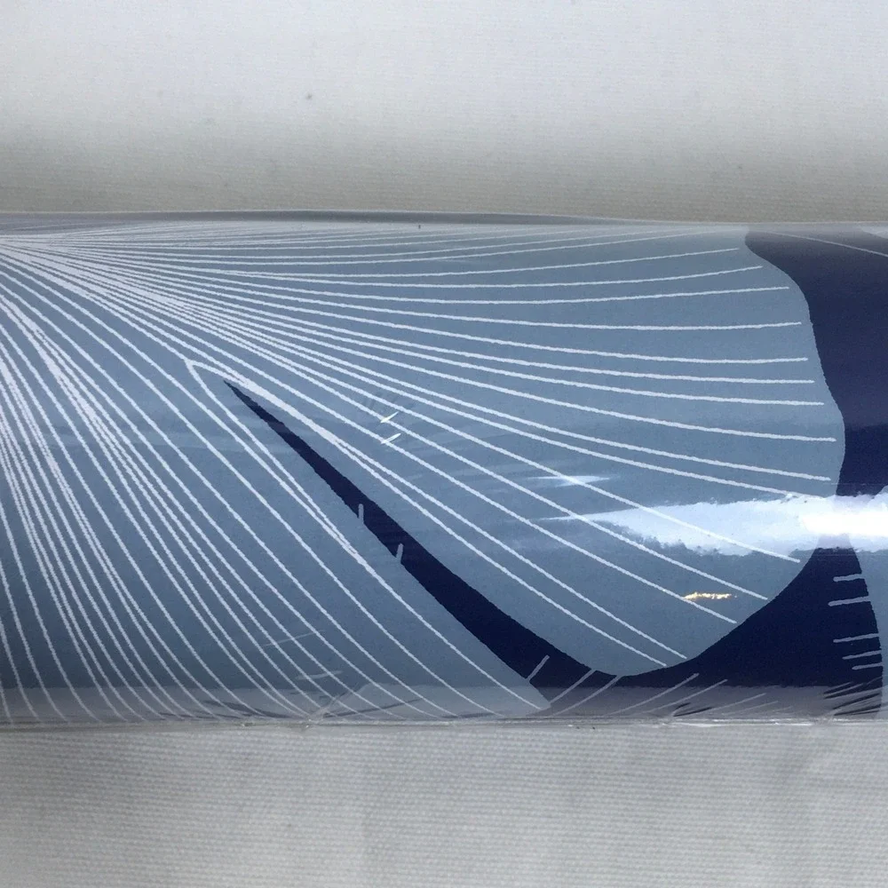 Etten Studios Blue Gingko Wallpaper NWT 11 Yards x 20.9 